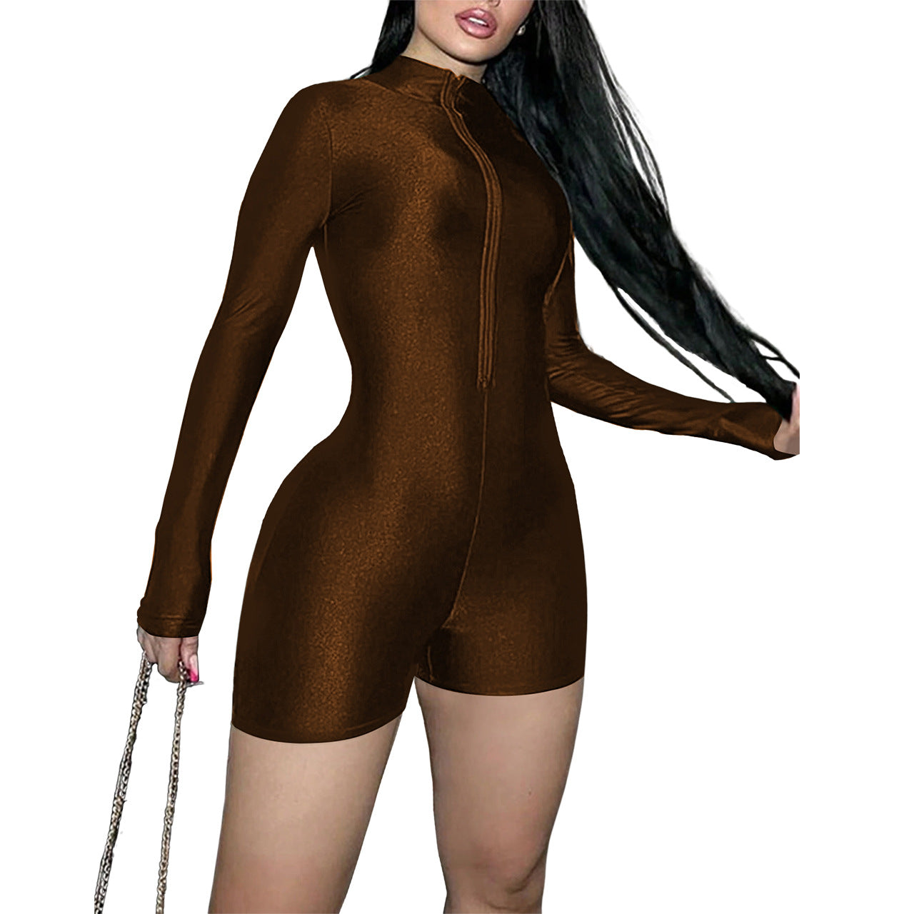 Variant image for Dam Kropp med Dragkedja Lång Ärmar Polyester Elastan-16