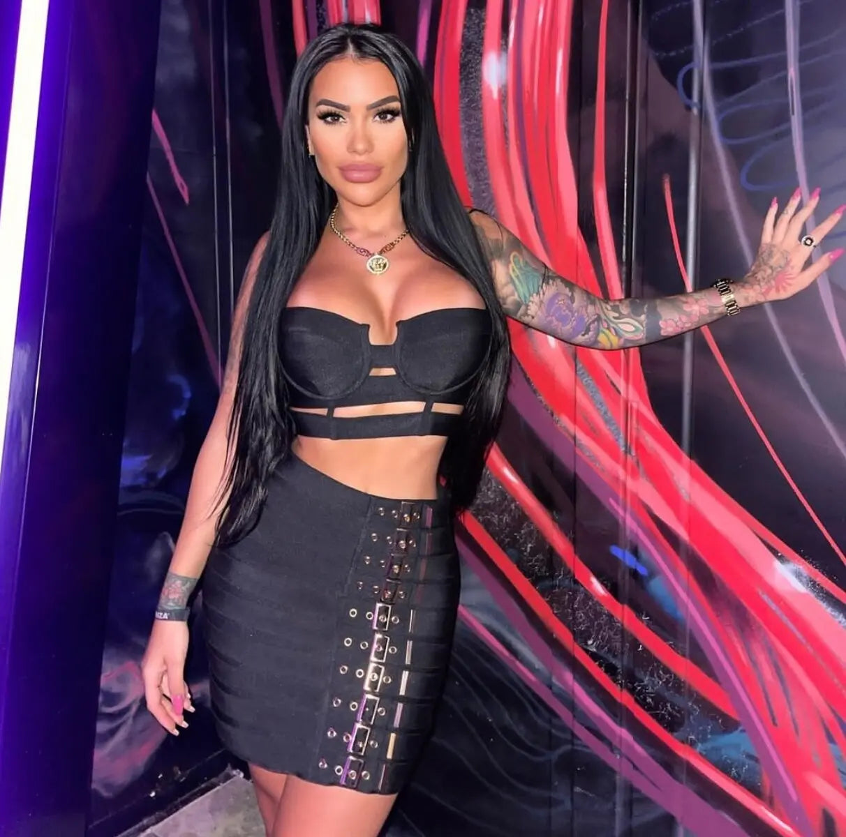 Dam Klänning Fyrkantig Halsringning Paljetter Polyester Rayon-4