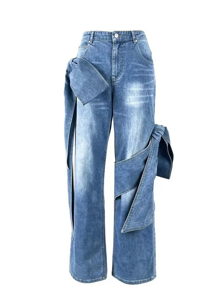 Variant image for Snygga Byxor Dam Kort Stil Polyester Denim med Fickor-10