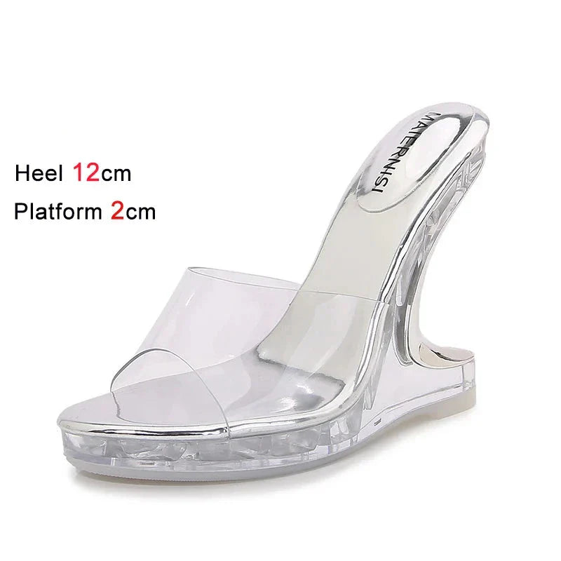 Variant image for Dam Sandaler Hög Klack PVC Unik Design-8