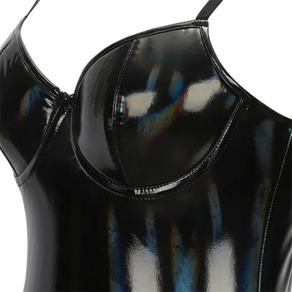 Kvinnors Bodysuit Flair Polyester Spandex 4