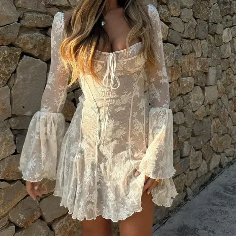 Dam Miniklänning Bodycon Polyester med Blixtlås och Veckdetalj 8