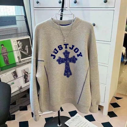 Variant image for Herr Tröja Unik Bokstavsdesign Bomull Polyester-16