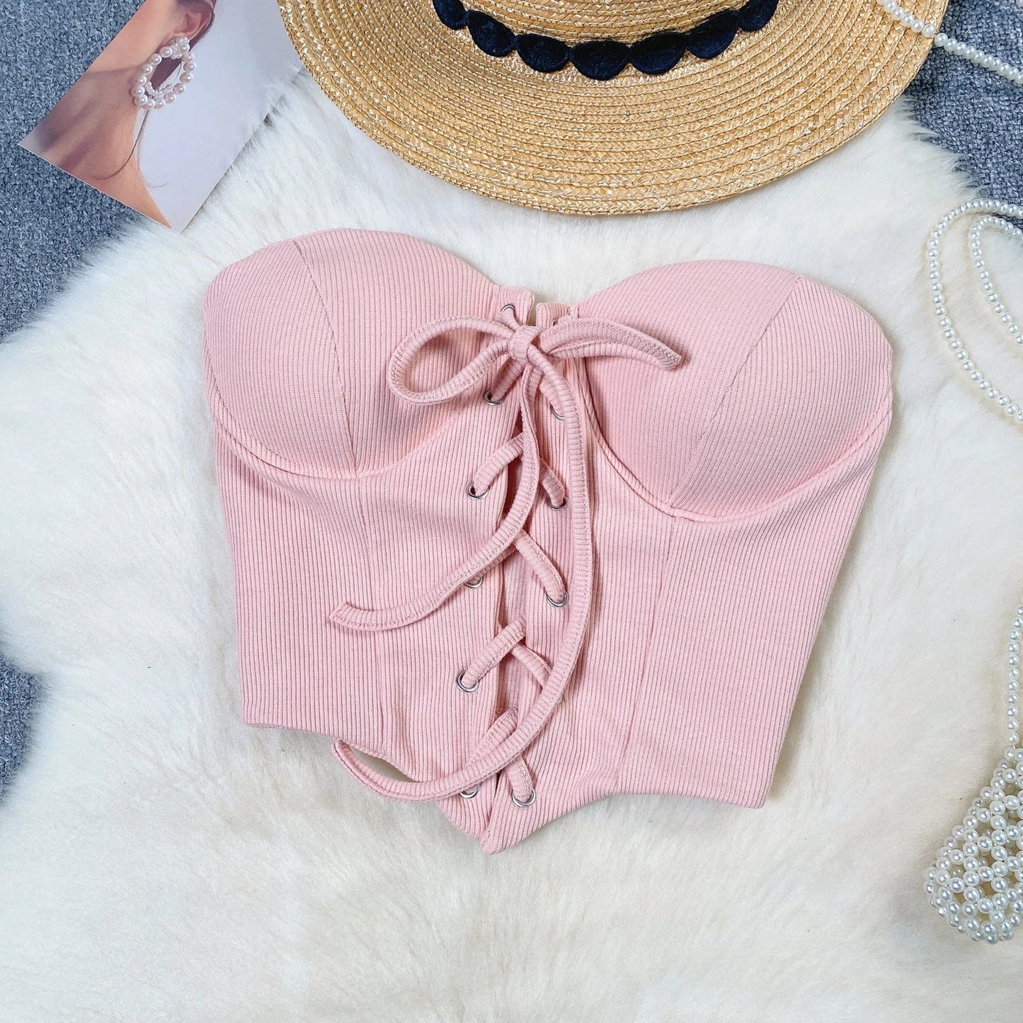 Variant image for Dam Bustier Enfärgad Polyester Klubbplagg-9