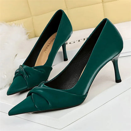 Variant image for Dam Pumps Slip-On PU Material Elegant Högklackad-11