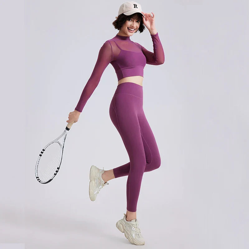 Variant image for Dam Leggings Set Stretchigt Nylon Elegant Hög Midja-9