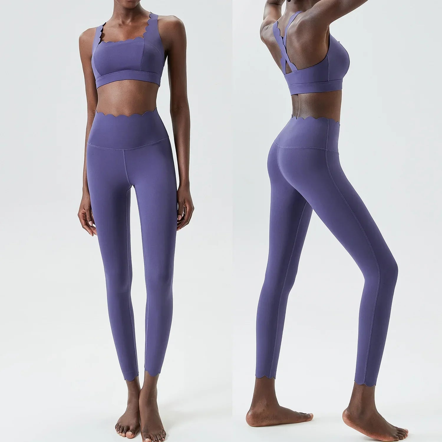 Variant image for Dam Leggings Set Sportig Ärmlös Nylon Spandex-1