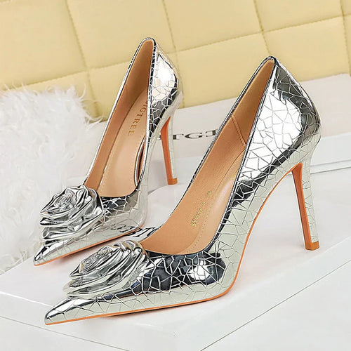 Stilettos för Dam i Spetsig Design av Hållbart PU-material – Elegant och Stilren för Alla Tillfällen 1