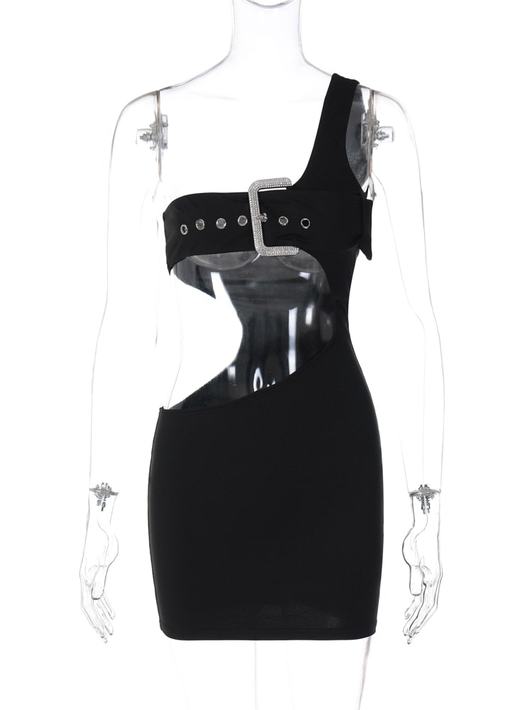 Kvinna Miniklänning Asymmetrisk Syntetisk Fiber Ovanför Knäet-6