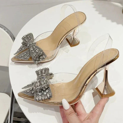 Variant image for Kvinnors Slingbackskor Hög Klack Gummi PU-1