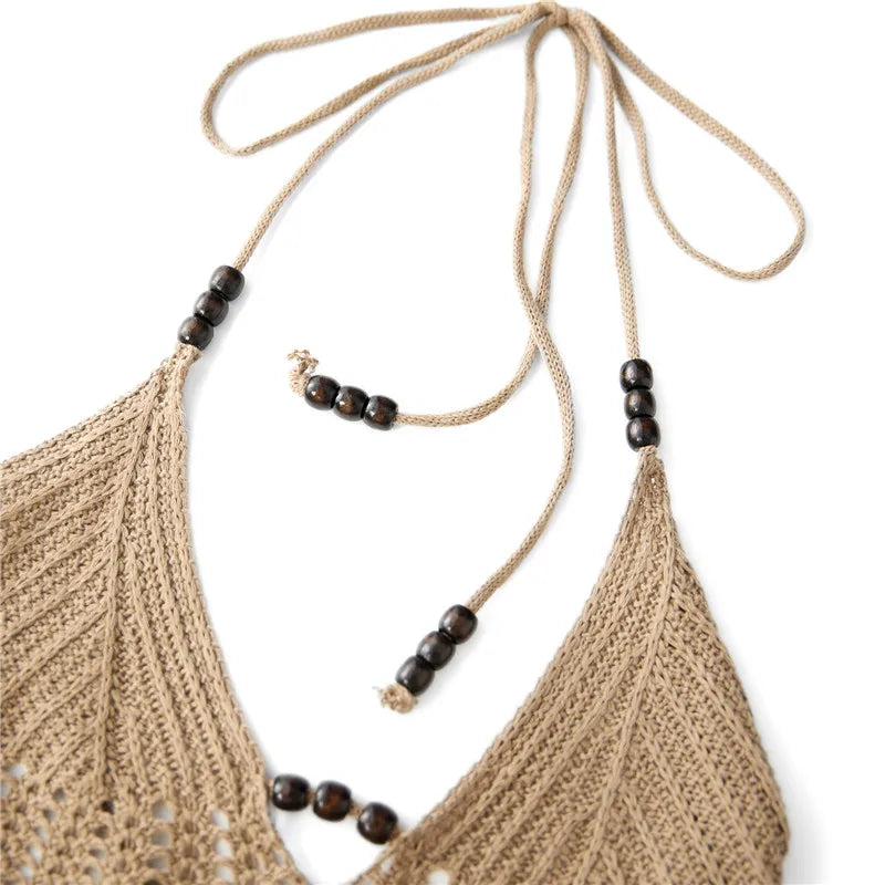 Dam Miniklänning Lätt Polyester med Pärlaccents-6