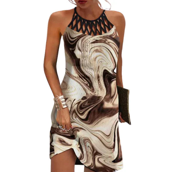 Variant image for Kvinnor A-linje Klänning Unikt Tryck Högkvalitativt Tyg-29