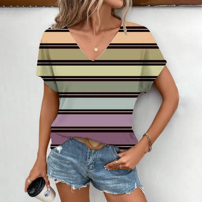 Variant image for Dam Kort Topp Avslappnad Mjuk Tygblandning-21