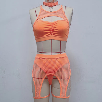 Variant image for Snygga Damunderkläder Set Monokrom Polyester Sexiga Underkläder-17
