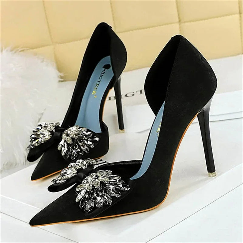 Variant image for Dam Pumps Spetsig Design PU-Material Eleganta och Bekväma Skor-11