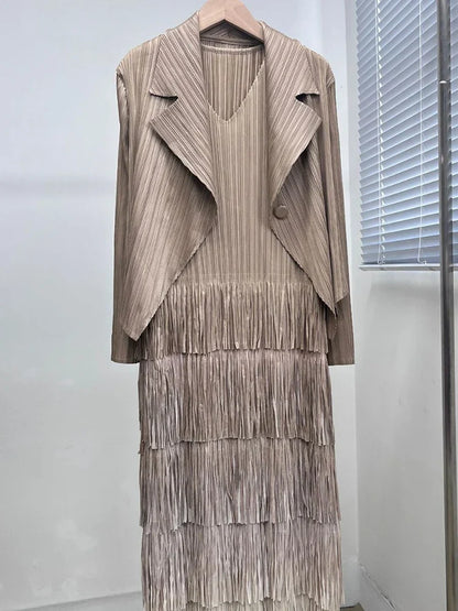 Fina Dam Klänningar Lös Passform Knälängd Polyester-3