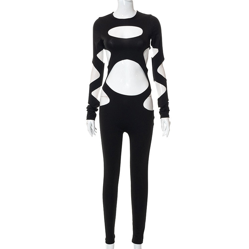 Variant image for Kvinnors Jumpsuit Ihålig Design Polyester-1