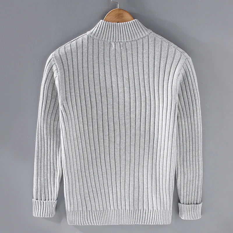 Herr Turtleneck Tröja Andningsbar Klassisk Stil-2