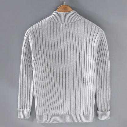 Herr Turtleneck Tröja Andningsbar Klassisk Stil-2