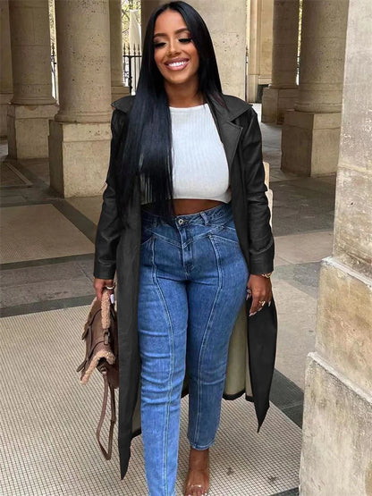 Damjacka med Midjebälte Mjukt Material för Kalla Dagar 2