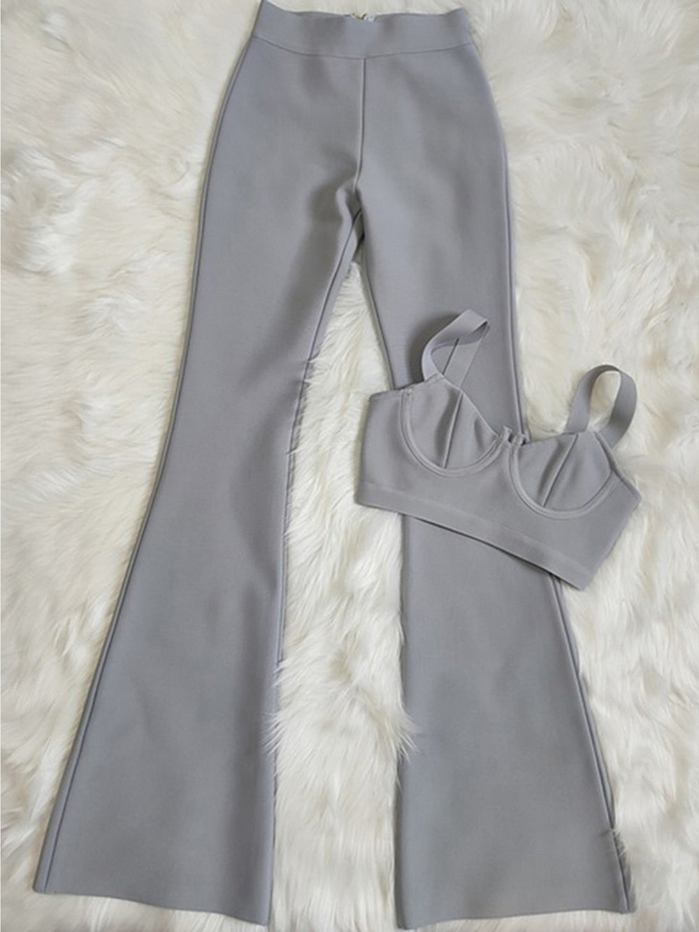 Variant image for Kvinnors Bredbyxor Medium Midjehöjd Spandex Rayon-5