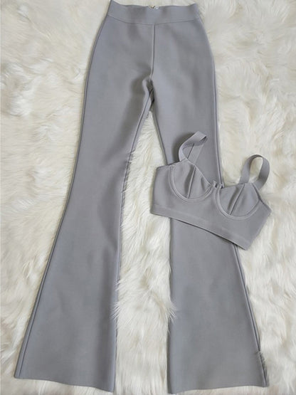 Variant image for Kvinnors Bredbyxor Medium Midjehöjd Spandex Rayon-5