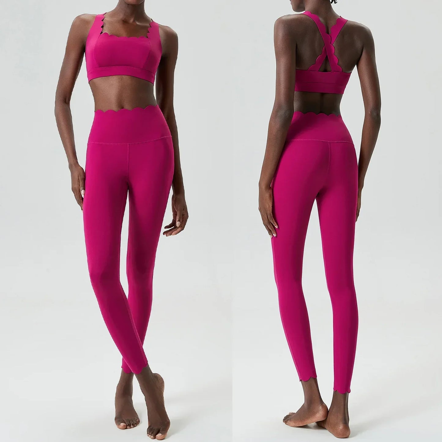 Variant image for Dam Leggings Set Sportig Ärmlös Nylon Spandex-17