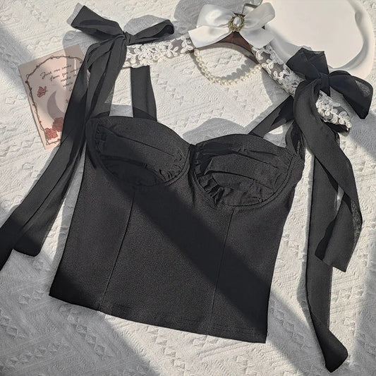 Dam Bustier med Loop-applikation i Polyester och Spandex – Elegant och Bekväm för Vardag och Fest 1