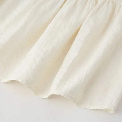 Dam Blus Broderad Långärmad 100% Bomull-4