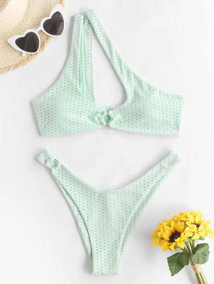 Dam Ankelklänning Axelband Bomull Sommarstil-1