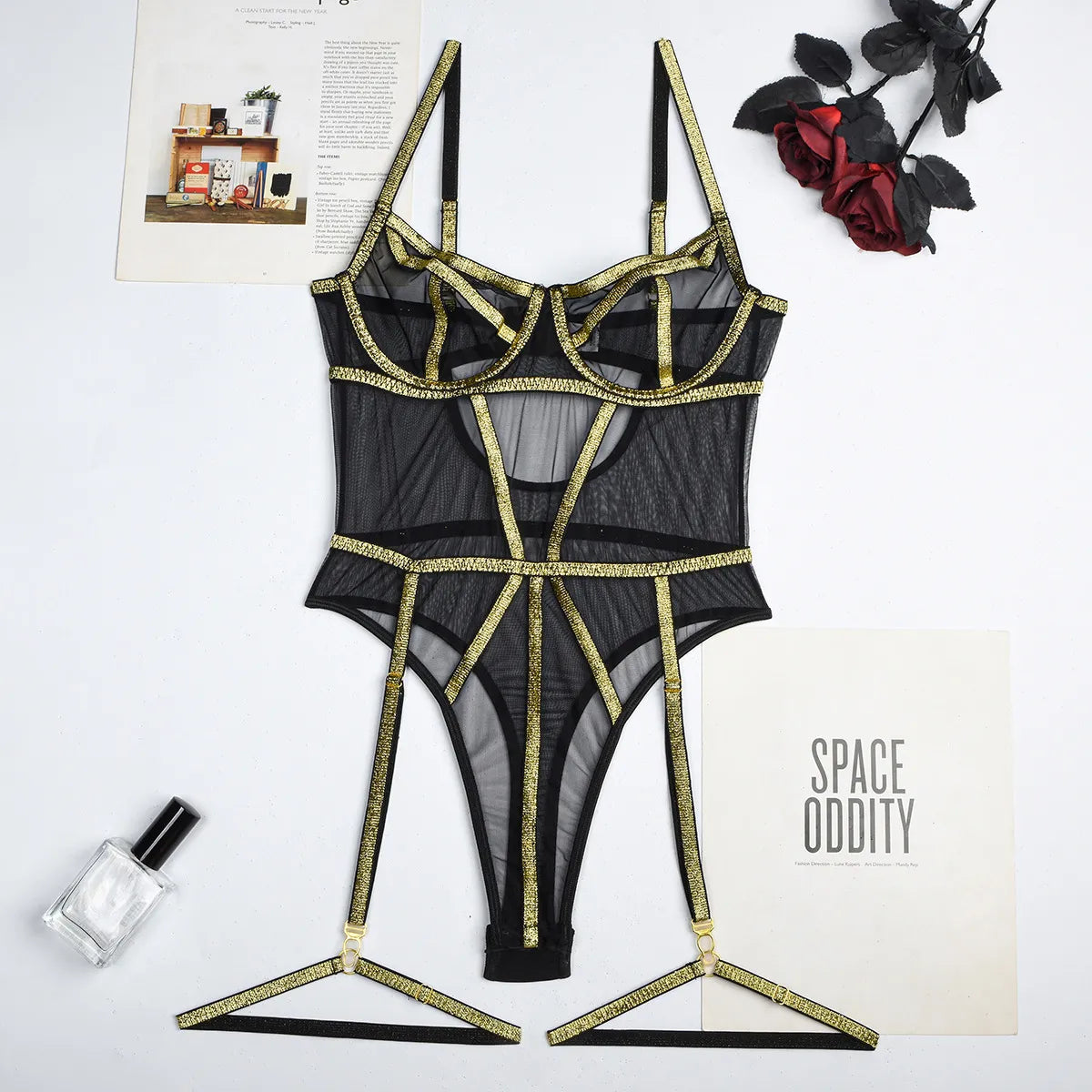 Dam Teddy Geometrisk Silhuett Lätt Linne-6