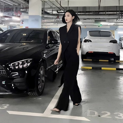 Monokrom Väst Dam i Polyester och Bomull med Knappstängning – Elegant och Bekväm för Vardag och Fest 3