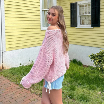 Variant image for Dam Tröja O-Neck Polyester Enfärgad för Vardagsbruk-10