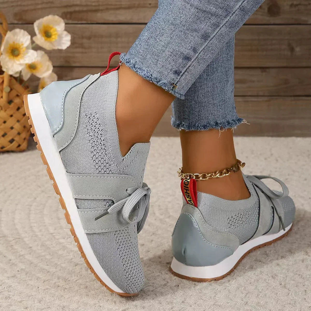 Kvinnors Sneakers Avkopplande Syntetiska Material 3