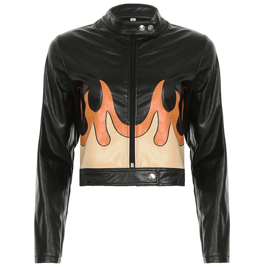 Dam Rock Set Elegant Syntetiskt Läder Spandex-1