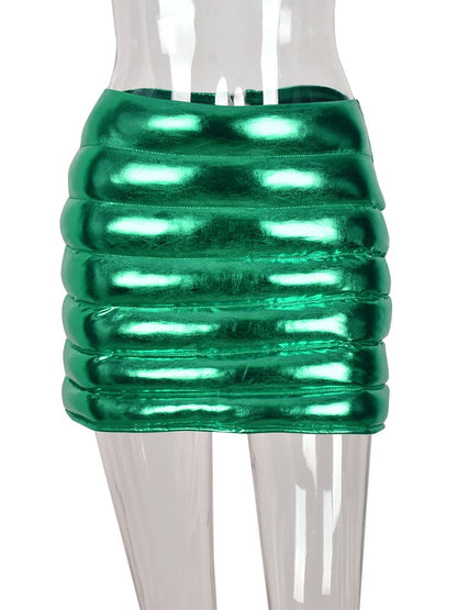 Variant image for Kvinnors Mini Kjol Monokrom Polyester, Elegant Penna Silhuett för Vardags- och Festlig Användning-4