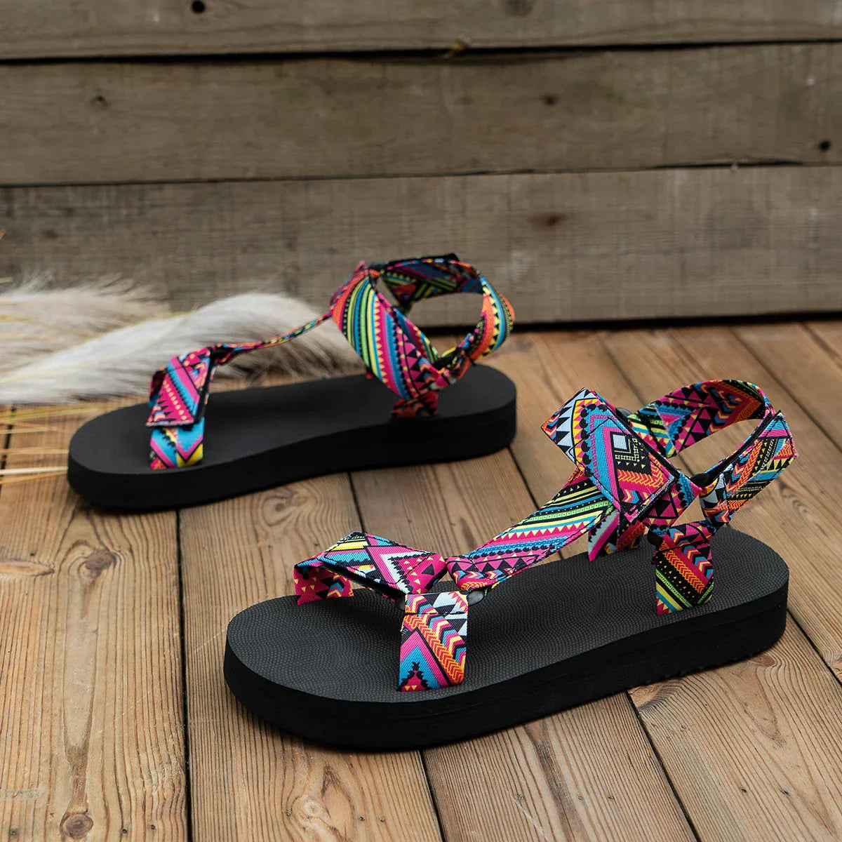 Dam Sandaler Platt Hampa med Komfortabel Sula 3