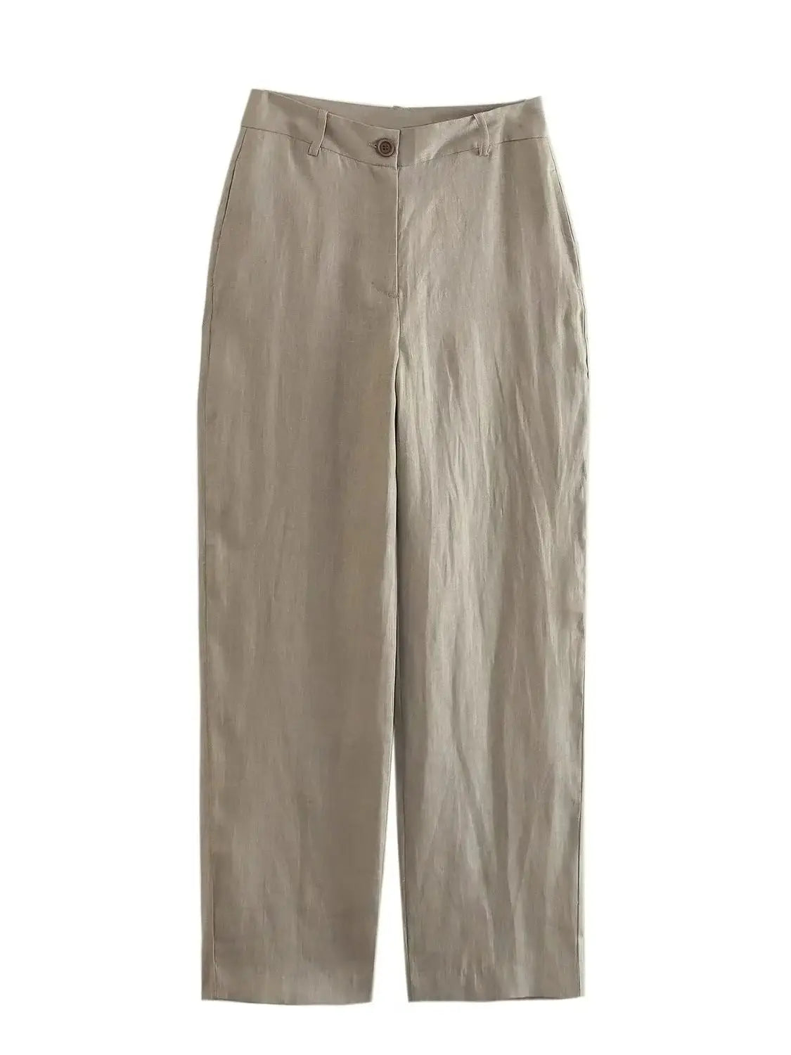 Dam Byxor Set Vristlängd V-ringning Polyester-1