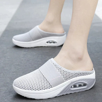 Dam Sandaler Ergonomisk Design med Kilhäl och Gummisula-5