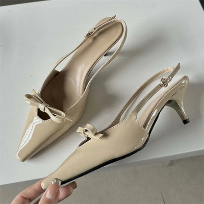 Variant image for Dam Slingback Skor Plattform Läder Elegant Stil-10