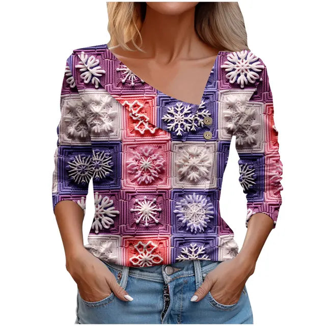 Variant image for Vit Dam Blus Lätt Luftig Polyester Avslappnad Passform-30