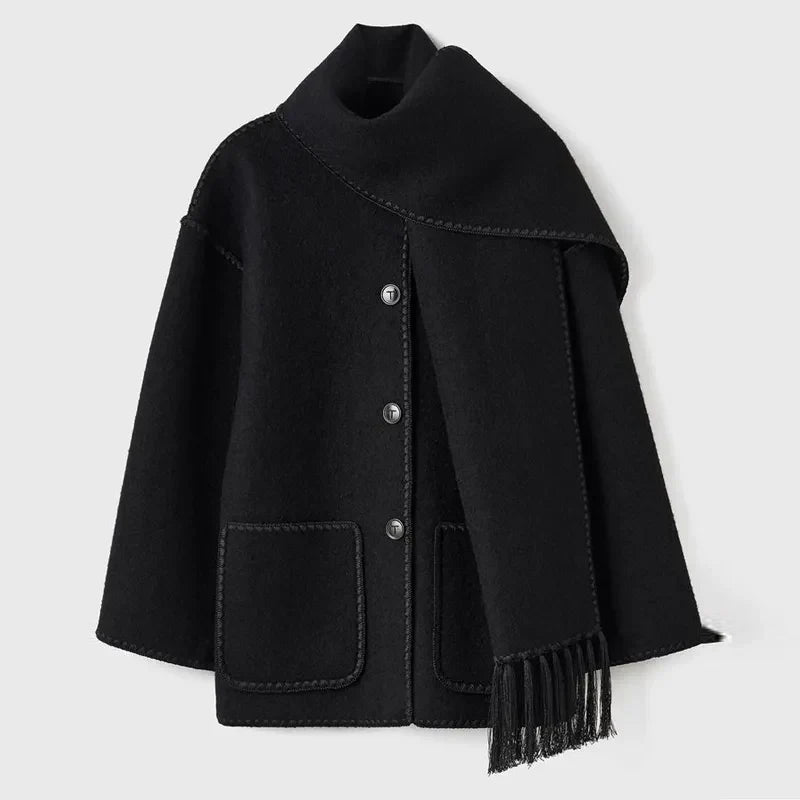 Damjacka Boho-Chic med Fransar i Polyester för Damer 6