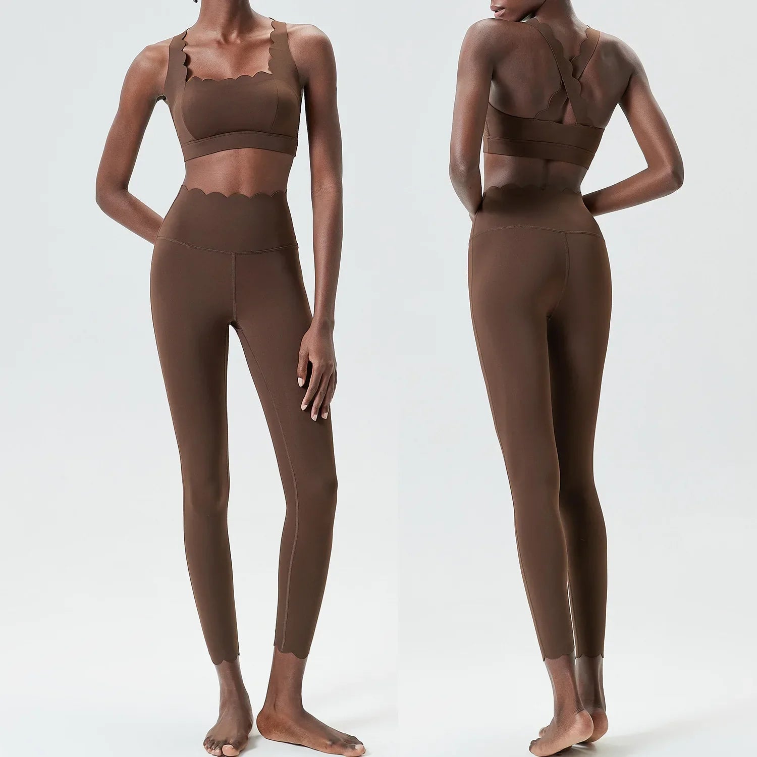 Variant image for Dam Leggings Set Sportig Ärmlös Nylon Spandex-5