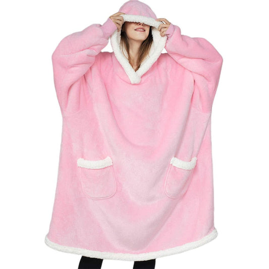 Dam Fleecefilt med Ärmar Mjuk Fleece-1