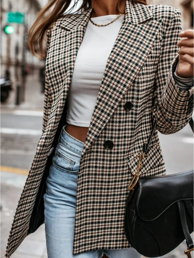 Herrar Blazer Klassisk Passform Polyester Tidlös Stil-3