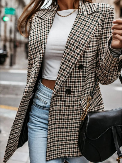 Herrar Blazer Klassisk Passform Polyester Tidlös Stil-3