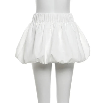 Kvinna Kjol Monokrom Bomull Polyester Casual Fit-6