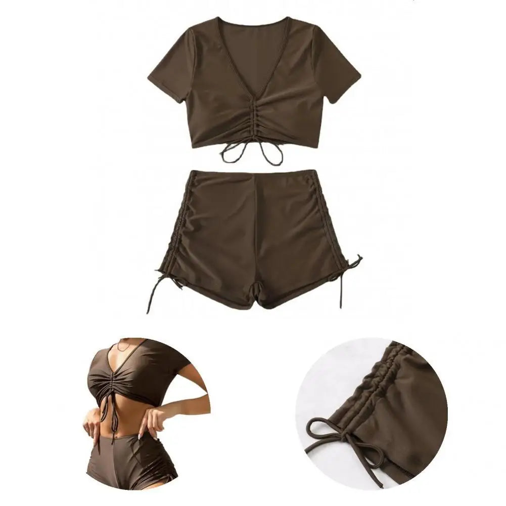 Dam Kort Set Monokrom Nylon-5