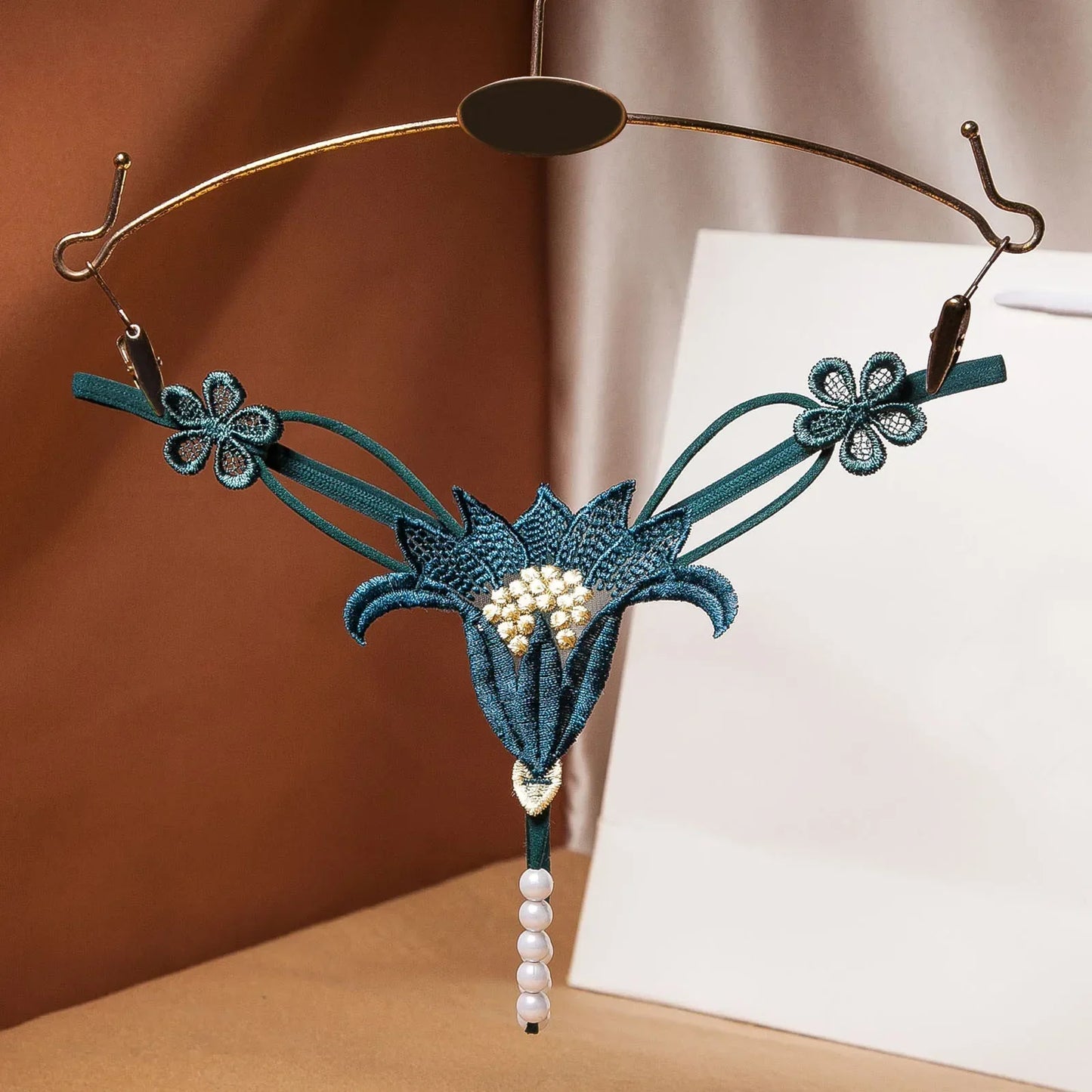 Variant image for Dam G-sträng med Konstnärliga Detaljer Polyester-2