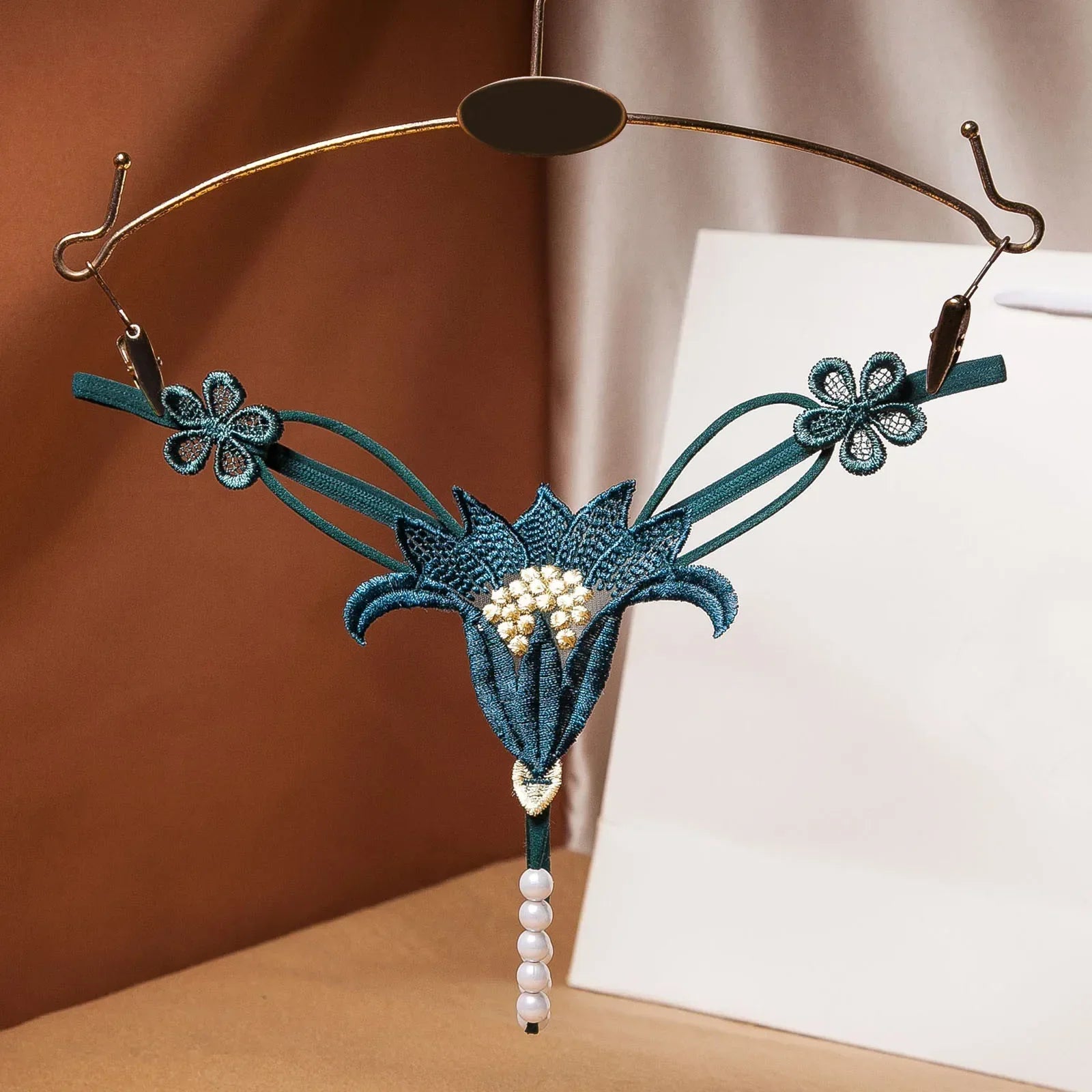 Variant image for Dam G-sträng med Konstnärliga Detaljer Polyester-2